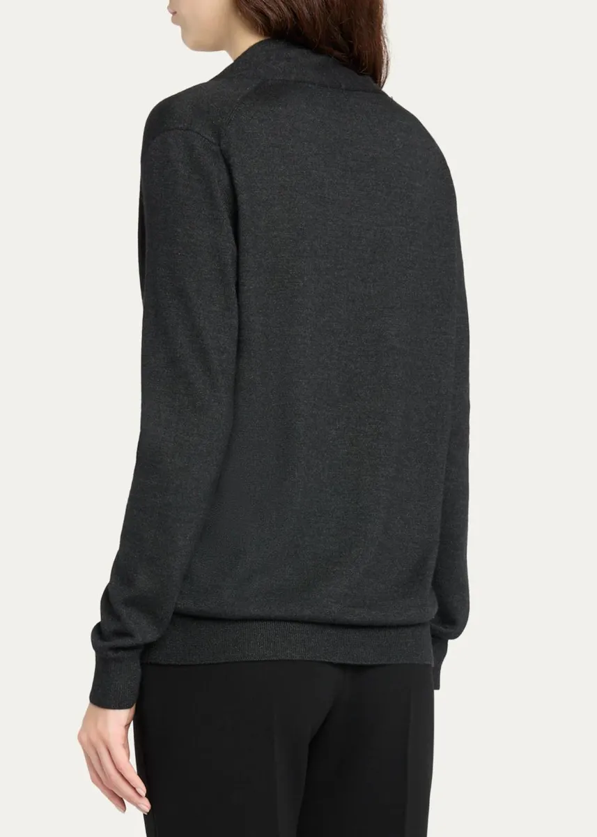 The Row Vanon Cashmere V-Neck Cardigan | Thumbnail 3 The Row Vanon Cashmere V-Neck Cardigan | Thumbnail 3