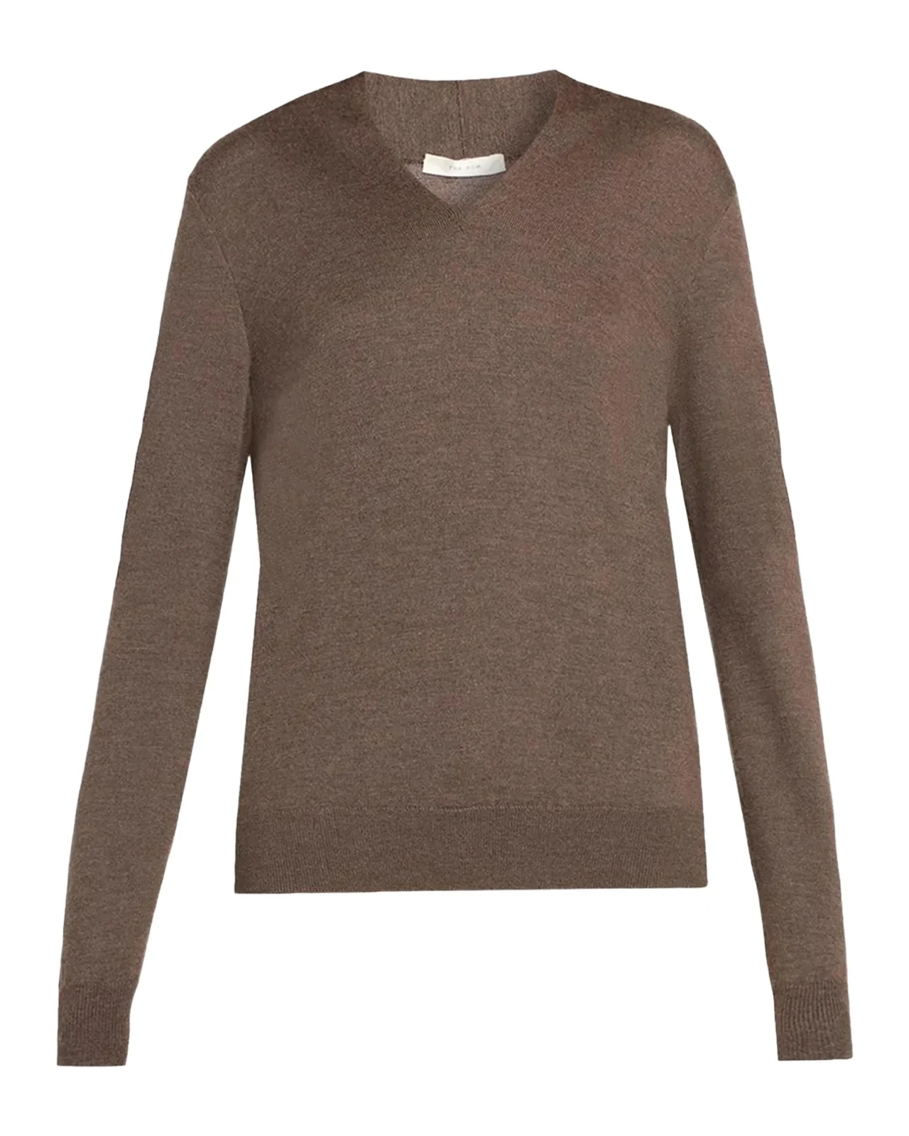 Piro Cashmere-Silk Fine Knit V-Neck Sweater