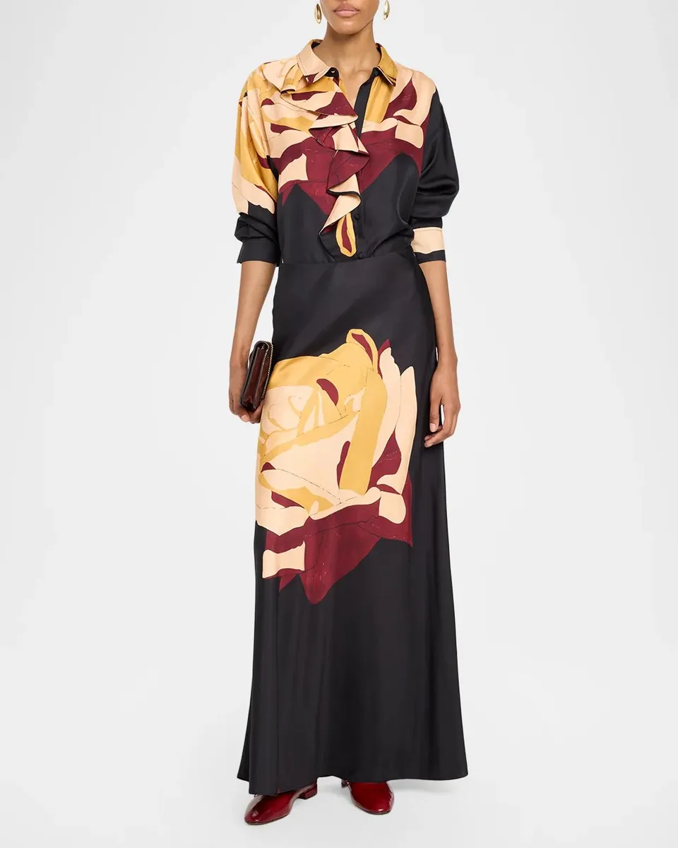 Ulla Johnson x Cassi Namoda Pera Floral Silk Skirt | Thumbnail 2 Ulla Johnson x Cassi Namoda Pera Floral Silk Skirt | Thumbnail 2