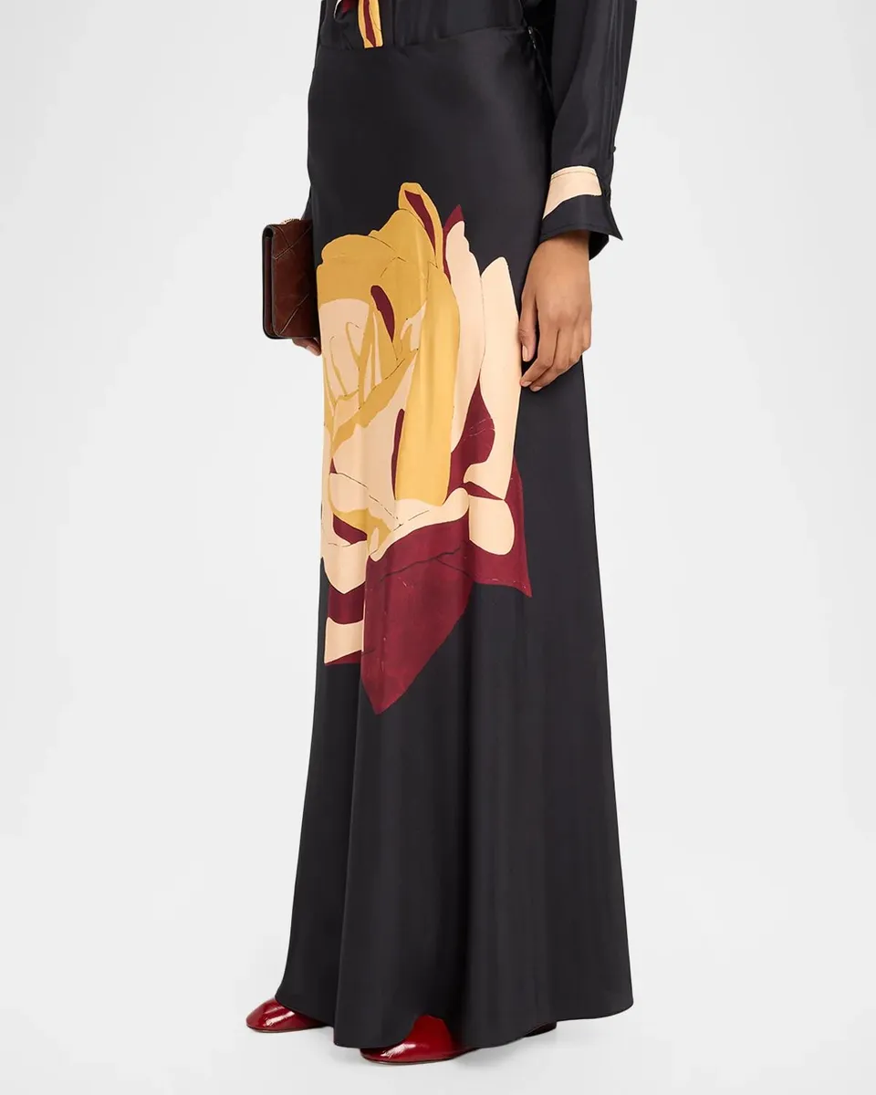 Ulla Johnson x Cassi Namoda Pera Floral Silk Skirt | Thumbnail 4 Ulla Johnson x Cassi Namoda Pera Floral Silk Skirt | Thumbnail 4