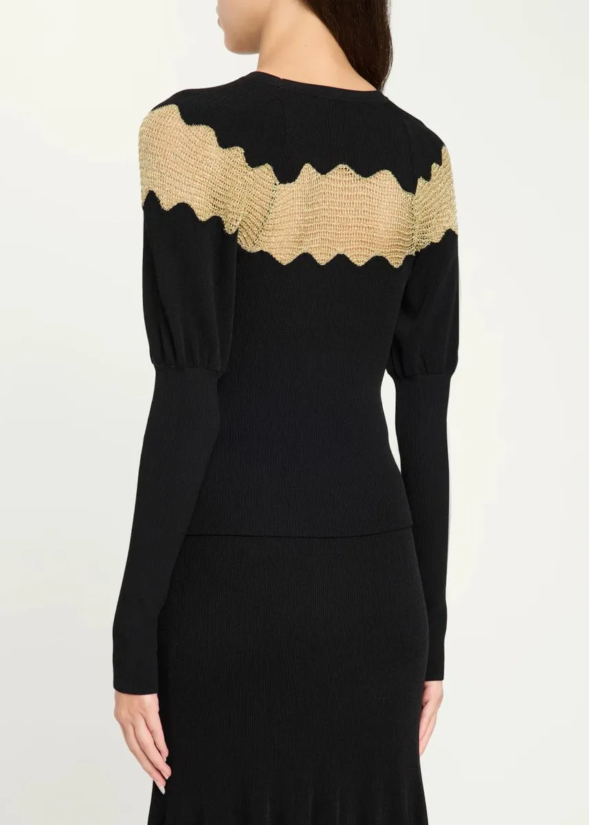 Ulla Johnson Mathilde Scallop Knit Sweater | Thumbnail 3 Ulla Johnson Mathilde Scallop Knit Sweater | Thumbnail 3