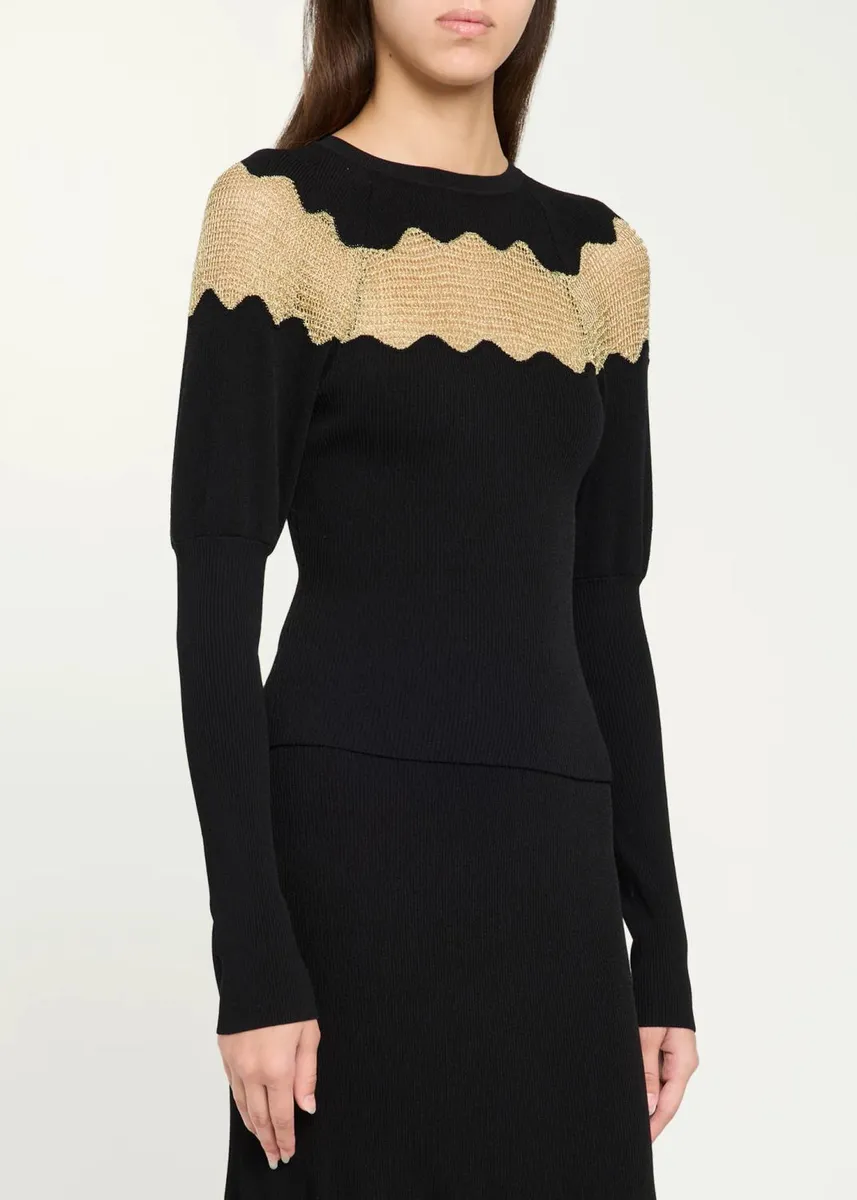 Ulla Johnson Mathilde Scallop Knit Sweater | Thumbnail 4 Ulla Johnson Mathilde Scallop Knit Sweater | Thumbnail 4