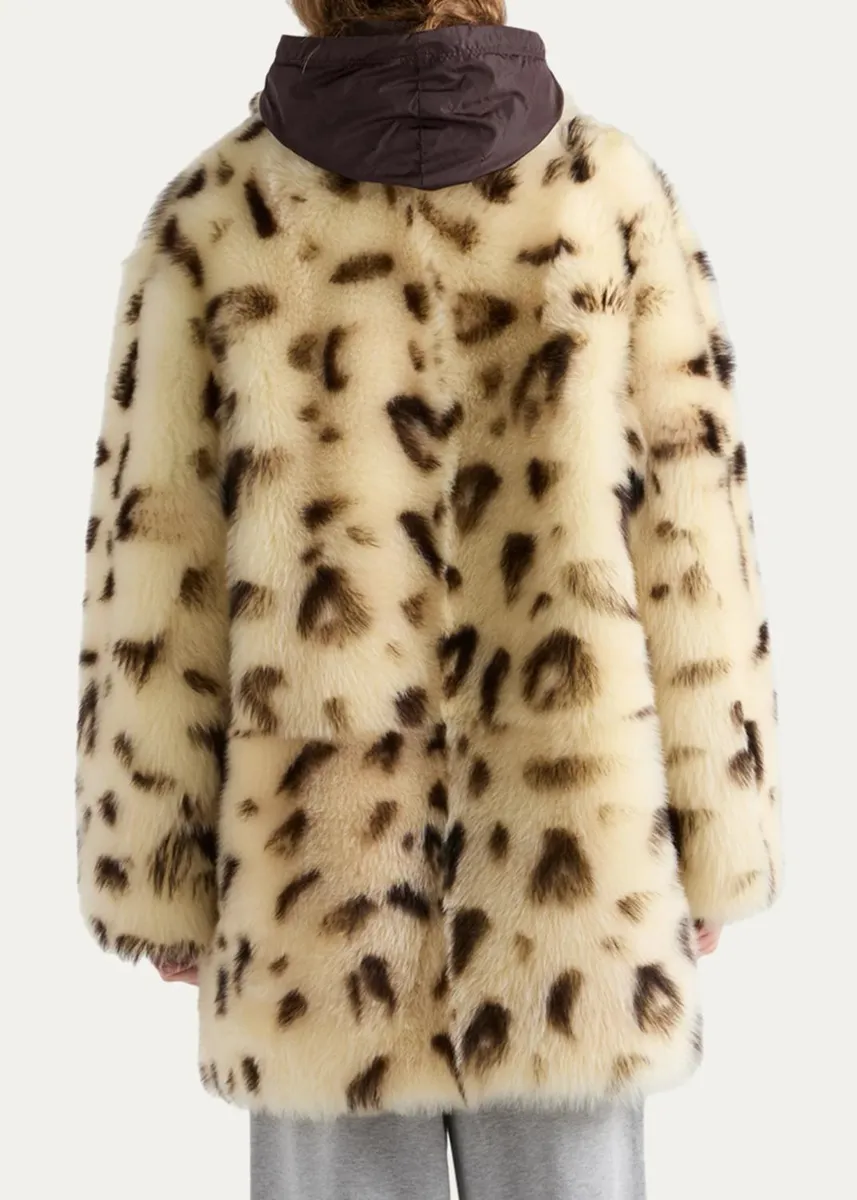 Prada Spotted Lamb Shearling Single-Breasted Coat | Thumbnail 3 Prada Spotted Lamb Shearling Single-Breasted Coat | Thumbnail 3