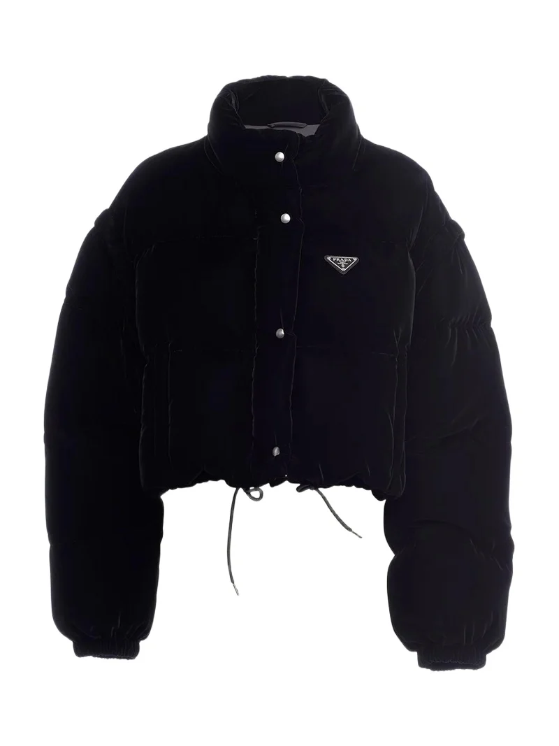 Velvet Detachable-Sleeve Down Jacket Velvet Detachable-Sleeve Down Jacket