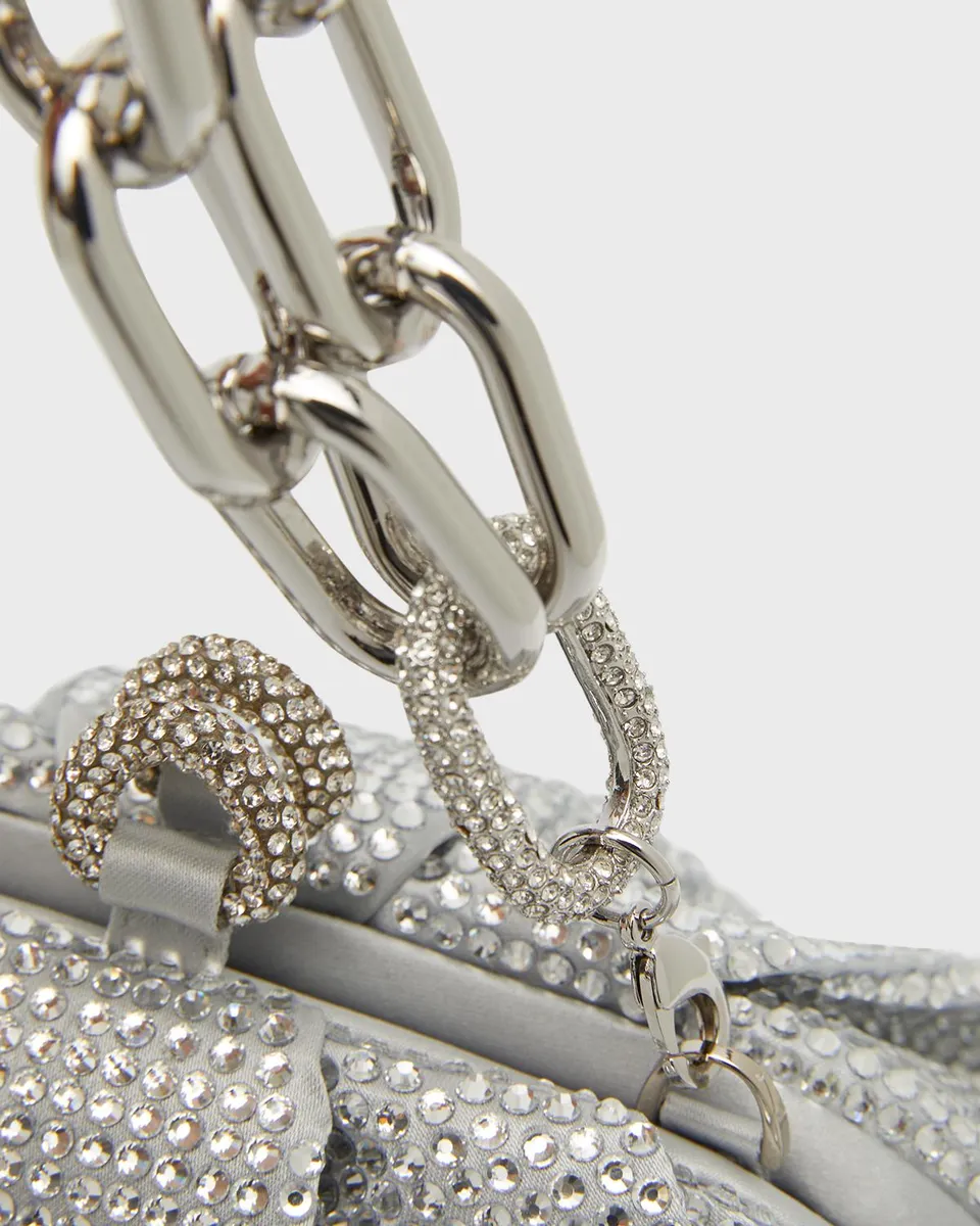 Judith Leiber Couture Gemma Pleated Crystal Clutch Bag | Thumbnail 5