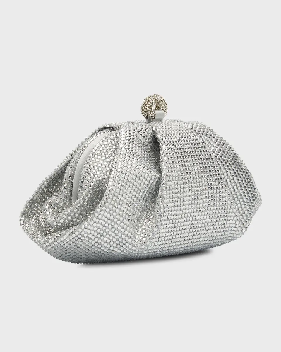 Judith Leiber Couture Gemma Pleated Crystal Clutch Bag | Thumbnail 6