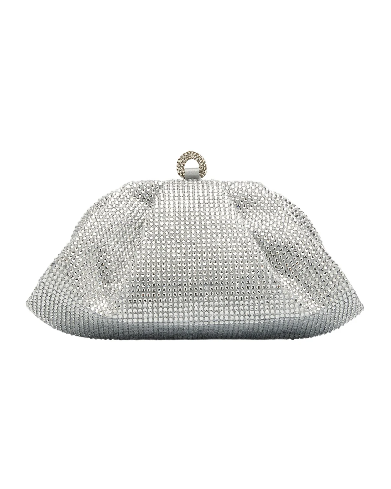 Gemma Pleated Crystal Clutch Bag