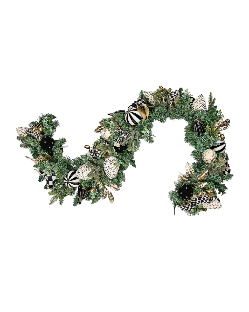 MacKenzie-Childs Courtly Noel Illuminated Garland, 72" | Thumbnail 2