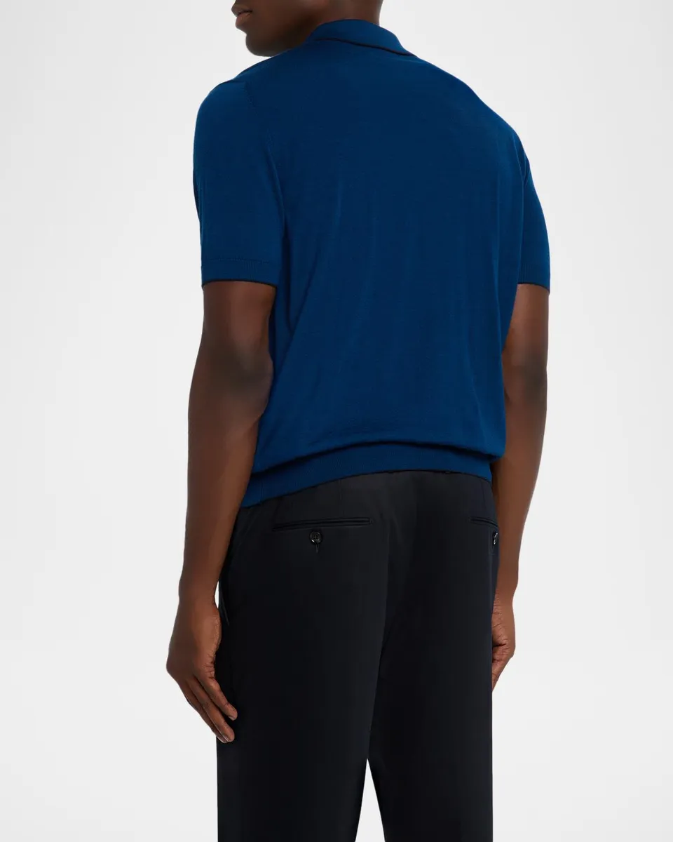 Stefano Ricci Men's Quarter-Zip Short Sleeve Polo Sweater | Thumbnail 3