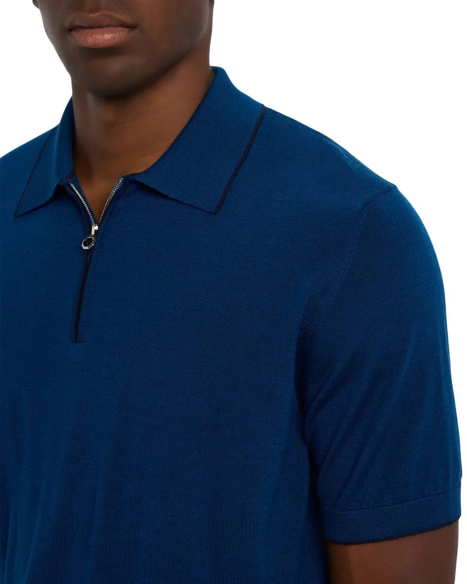 Stefano Ricci Men's Quarter-Zip Short Sleeve Polo Sweater | Thumbnail 5