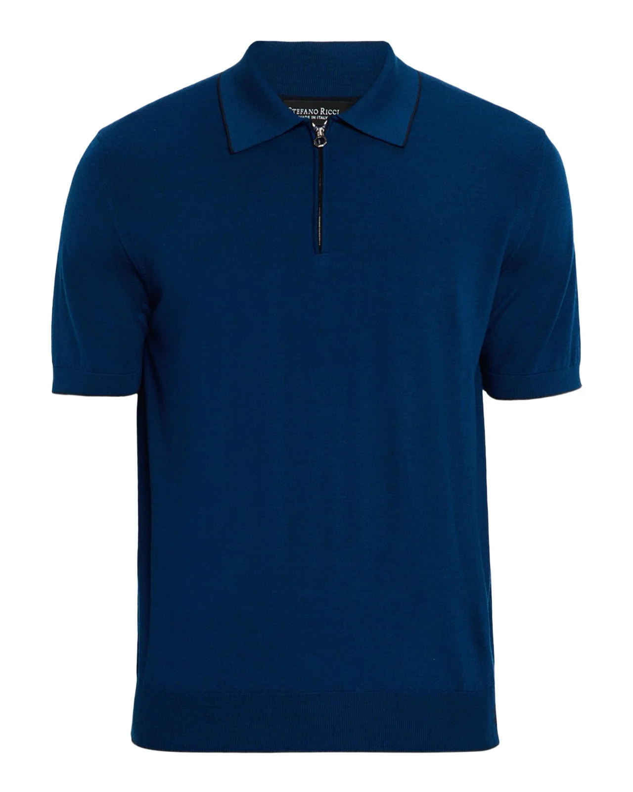 Stefano Ricci Men's Quarter-Zip Short Sleeve Polo Sweater