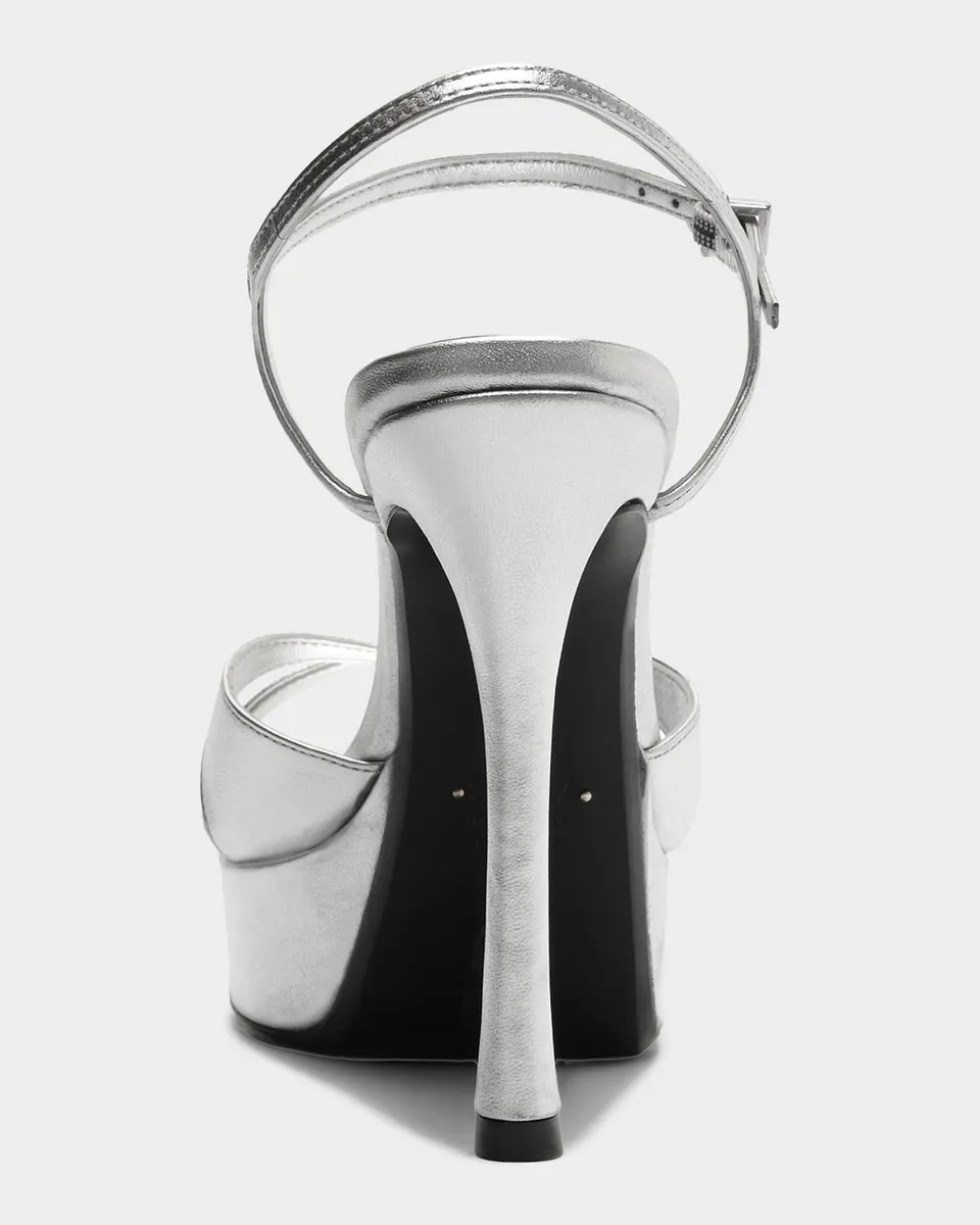 Schutz Maxine Metallic Leather Platform Sandals | Thumbnail 2 Schutz Maxine Metallic Leather Platform Sandals | Thumbnail 2