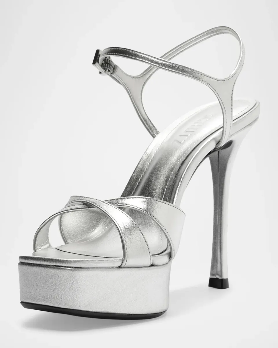 Schutz Maxine Metallic Leather Platform Sandals | Thumbnail 9 Schutz Maxine Metallic Leather Platform Sandals | Thumbnail 9