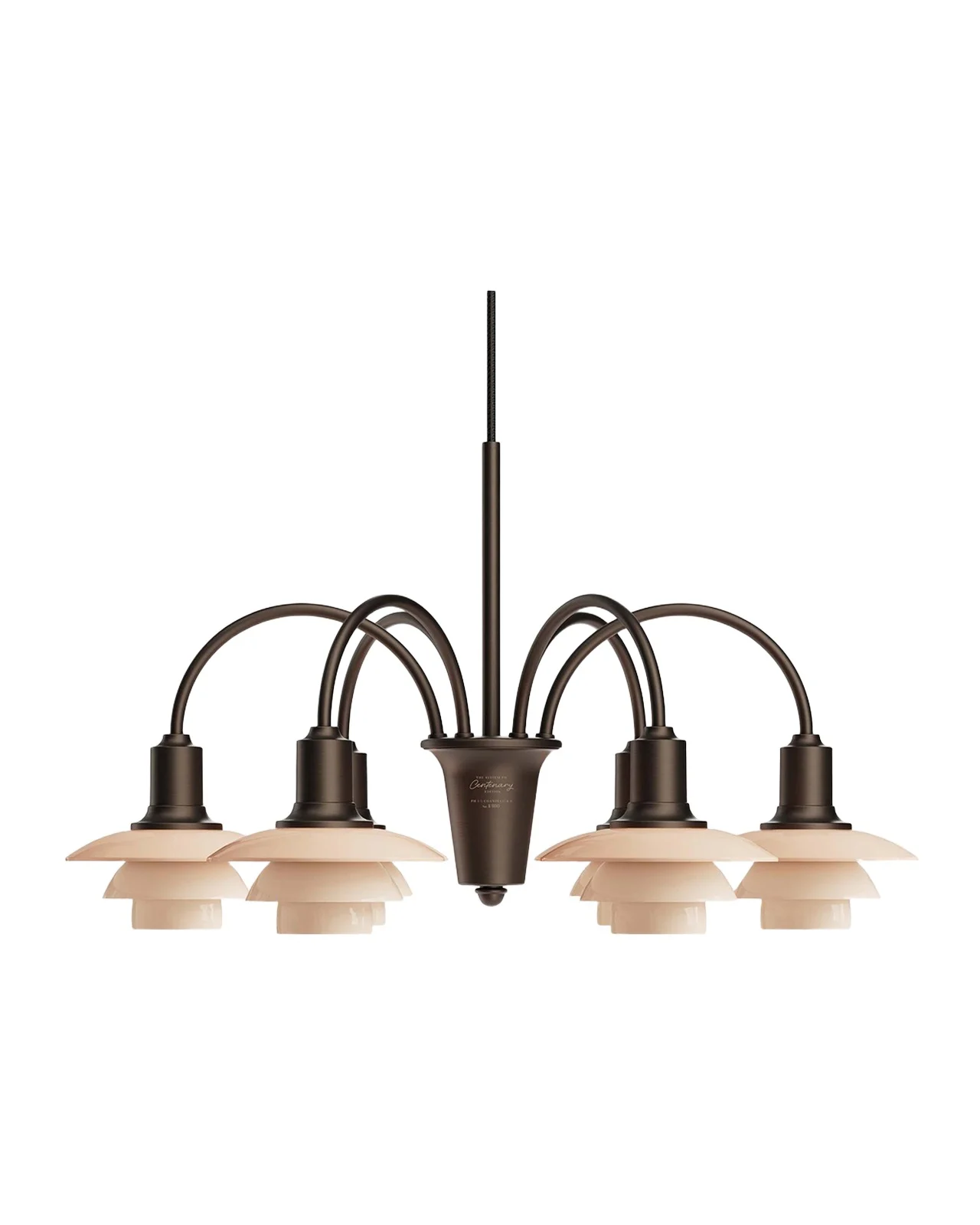 PH 1/1 24" Aged Brass 6-Light Chandelier, Centenary Edition PH 1/1 24" Aged Brass 6-Light Chandelier, Centenary Edition