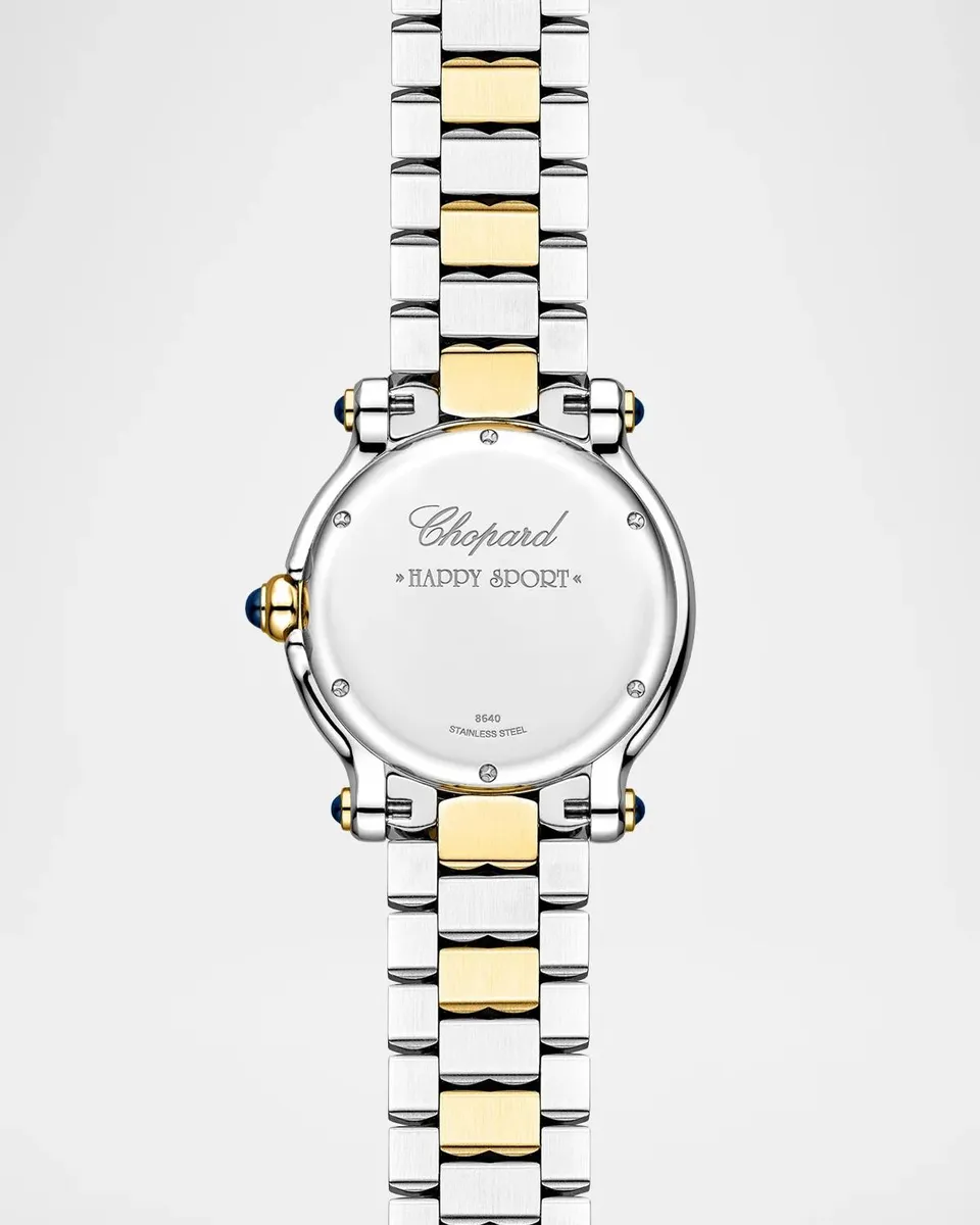 Chopard Happy Sport The First Stainless Steel, 18K Yellow Gold & 0.21 TCW Diamond Bracelet Watch/33MM | Thumbnail 4 Chopard Happy Sport The First Stainless Steel, 18K Yellow Gold & 0.21 TCW Diamond Bracelet Watch/33MM | Thumbnail 4