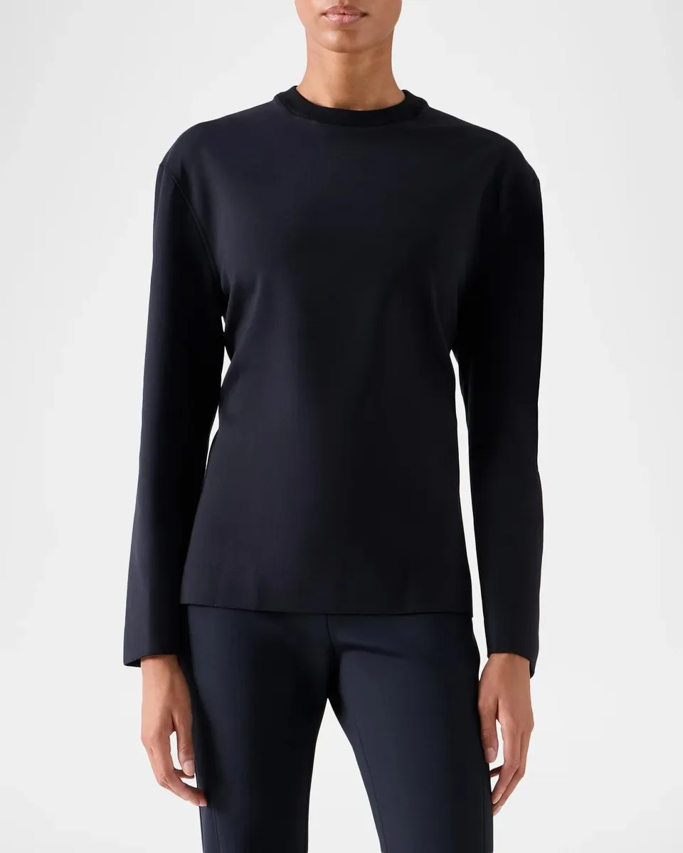 Akris Wrap-Effect Open-Back Top | Thumbnail 3 Akris Wrap-Effect Open-Back Top | Thumbnail 3