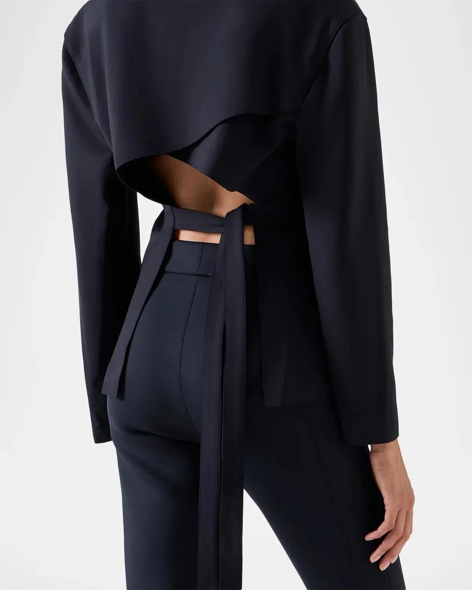 Akris Wrap-Effect Open-Back Top | Thumbnail 6 Akris Wrap-Effect Open-Back Top | Thumbnail 6