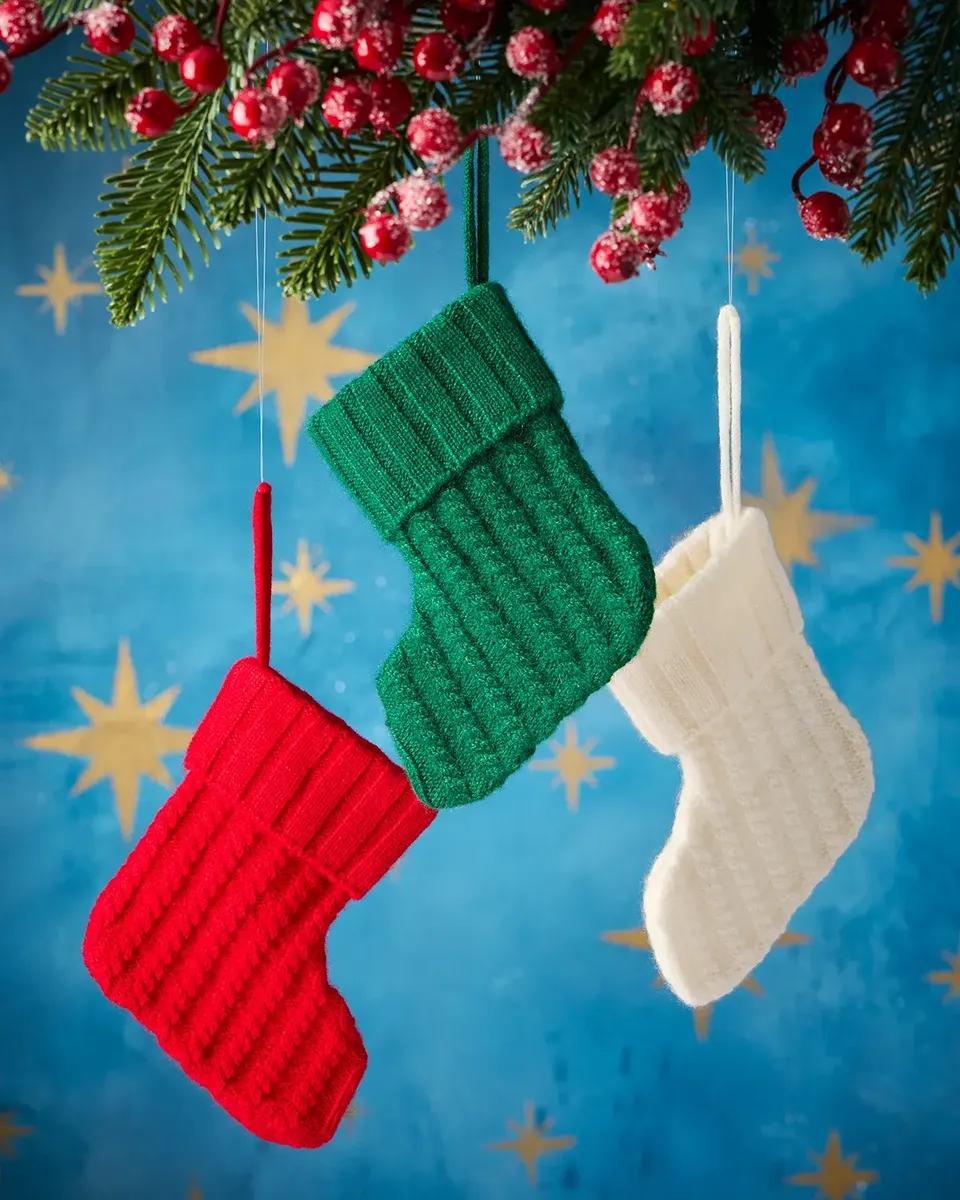 Sofia Cashmere Knitted Cashmere Mini Stocking | Thumbnail 2 Sofia Cashmere Knitted Cashmere Mini Stocking | Thumbnail 2
