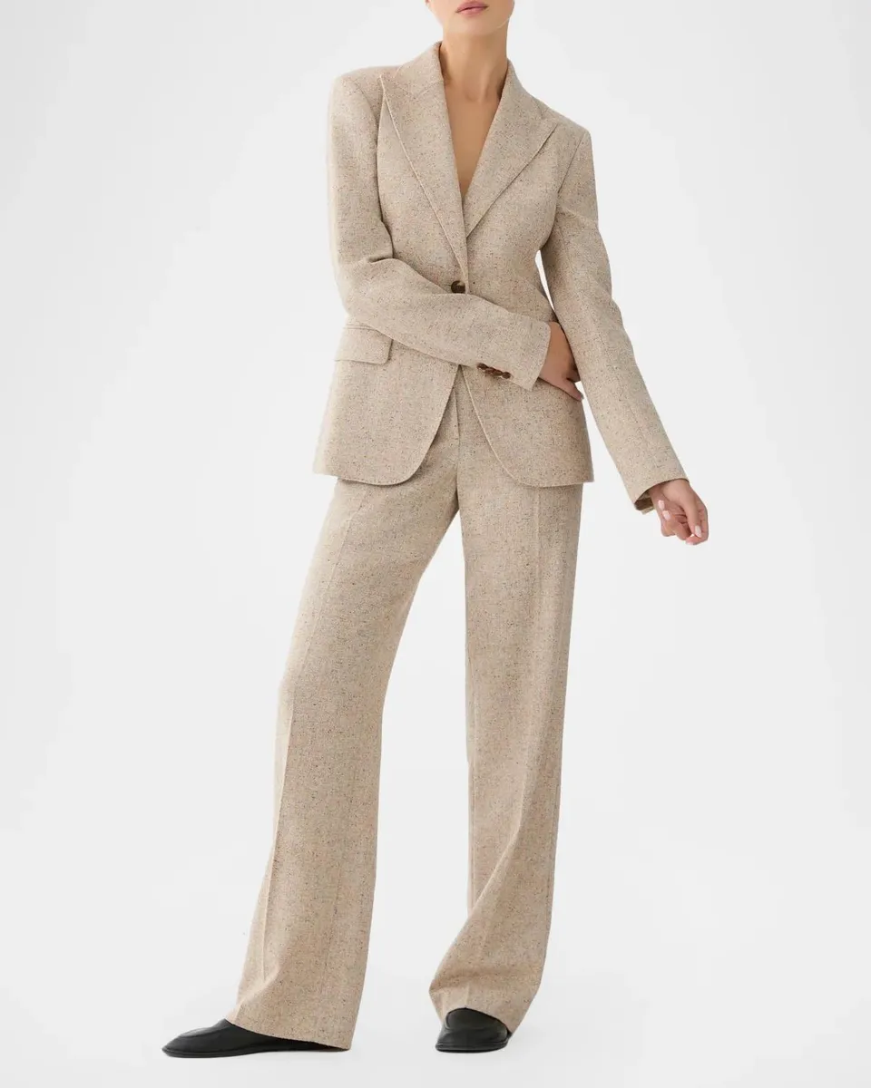 Lafayette 148 New York Gates Straight-Leg Donegal Tweed Pants | Thumbnail 2 Lafayette 148 New York Gates Straight-Leg Donegal Tweed Pants | Thumbnail 2