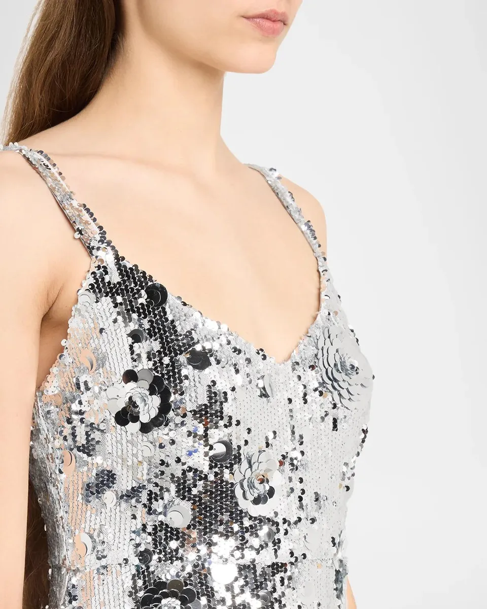 L'Agence Karma Sequined Maxi Dress | Thumbnail 5