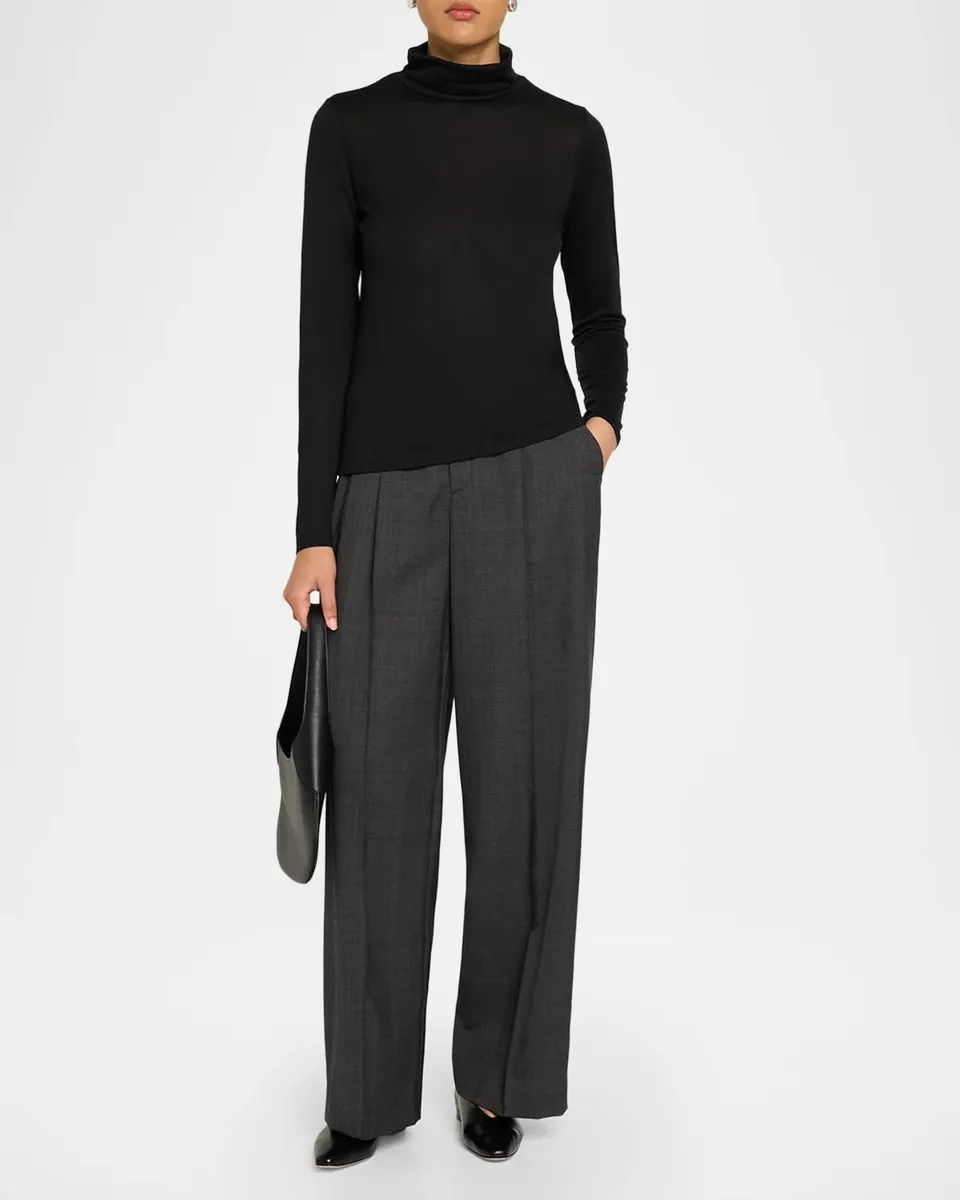 MAJESTIC FILATURES Mock-Neck Stretch Cashmere Sweater | Thumbnail 2