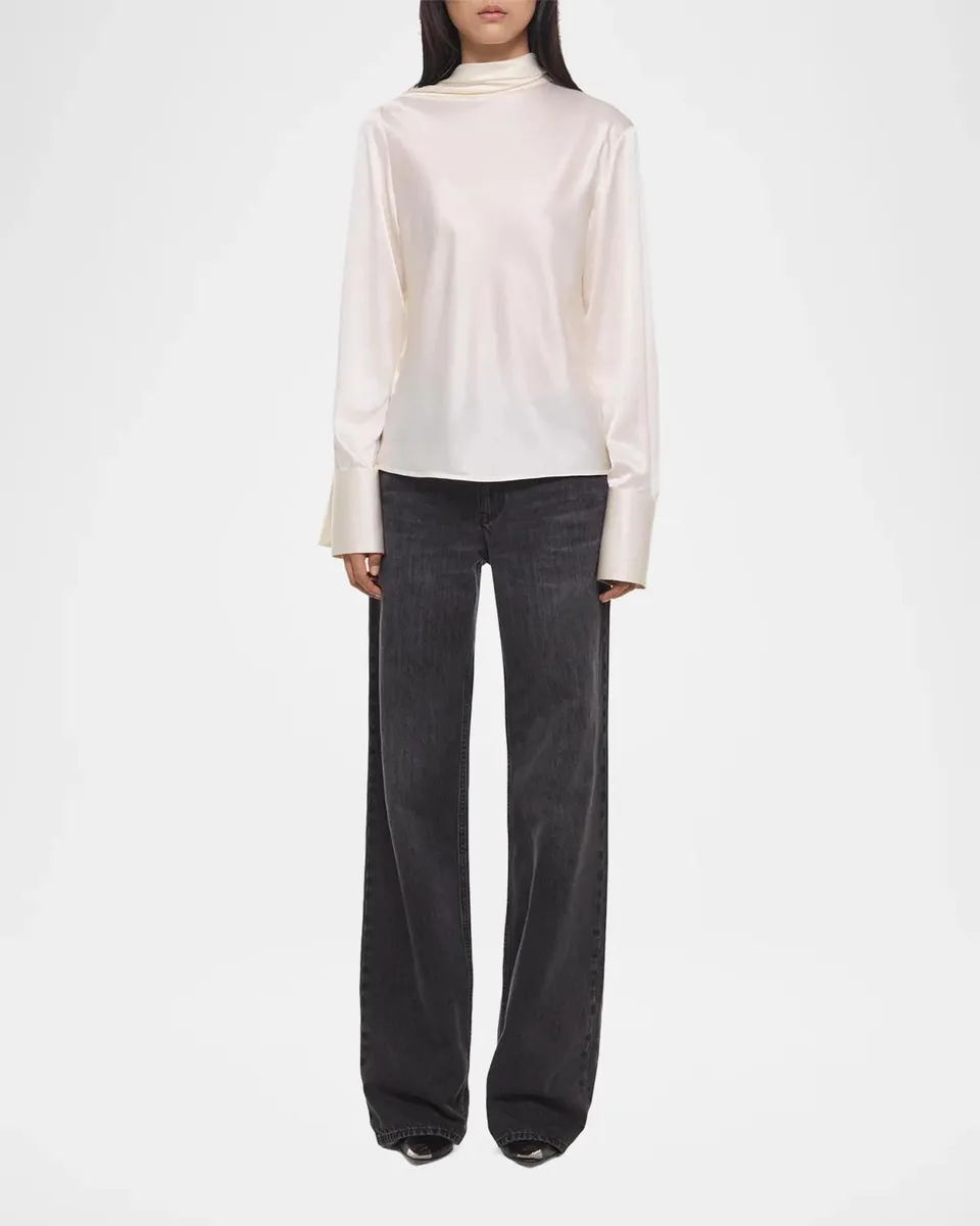 Helmut Lang Scarf Silk Top | Thumbnail 2 Helmut Lang Scarf Silk Top | Thumbnail 2