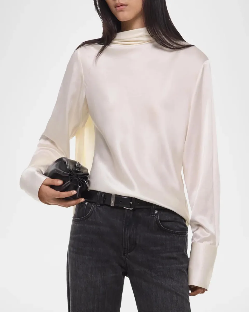Helmut Lang Scarf Silk Top | Thumbnail 5 Helmut Lang Scarf Silk Top | Thumbnail 5