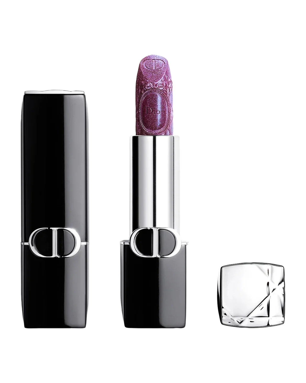 Dior Limited Edition Rouge Holiday 2026 Refillable Lipstick, 297 Glazed Violet