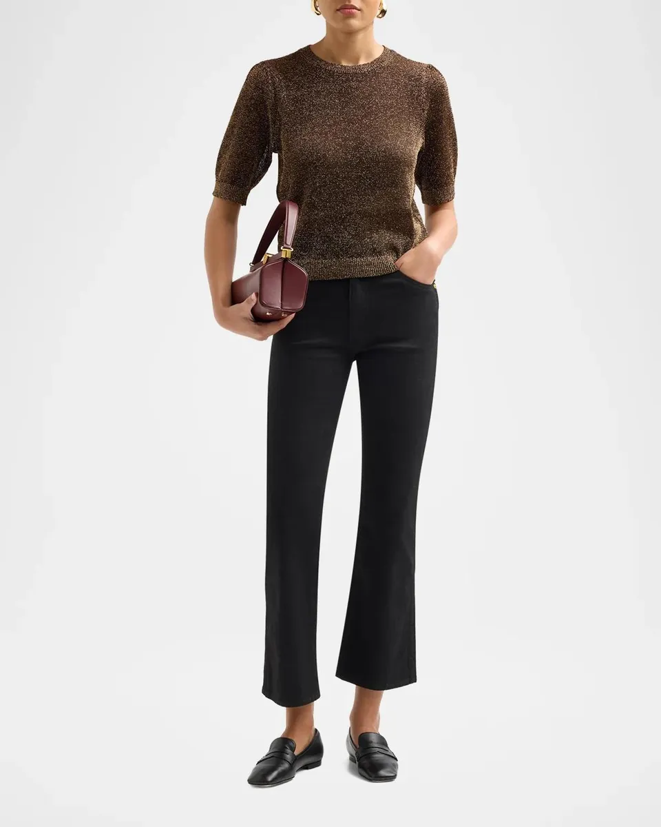 Frame The Lurex Gathered Sweater | Thumbnail 2 Frame The Lurex Gathered Sweater | Thumbnail 2