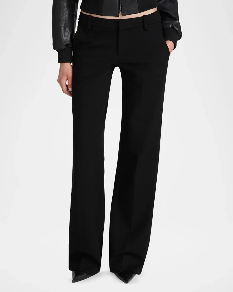 Frame The Low Wide-Leg Trousers | Thumbnail 4 Frame The Low Wide-Leg Trousers | Thumbnail 4