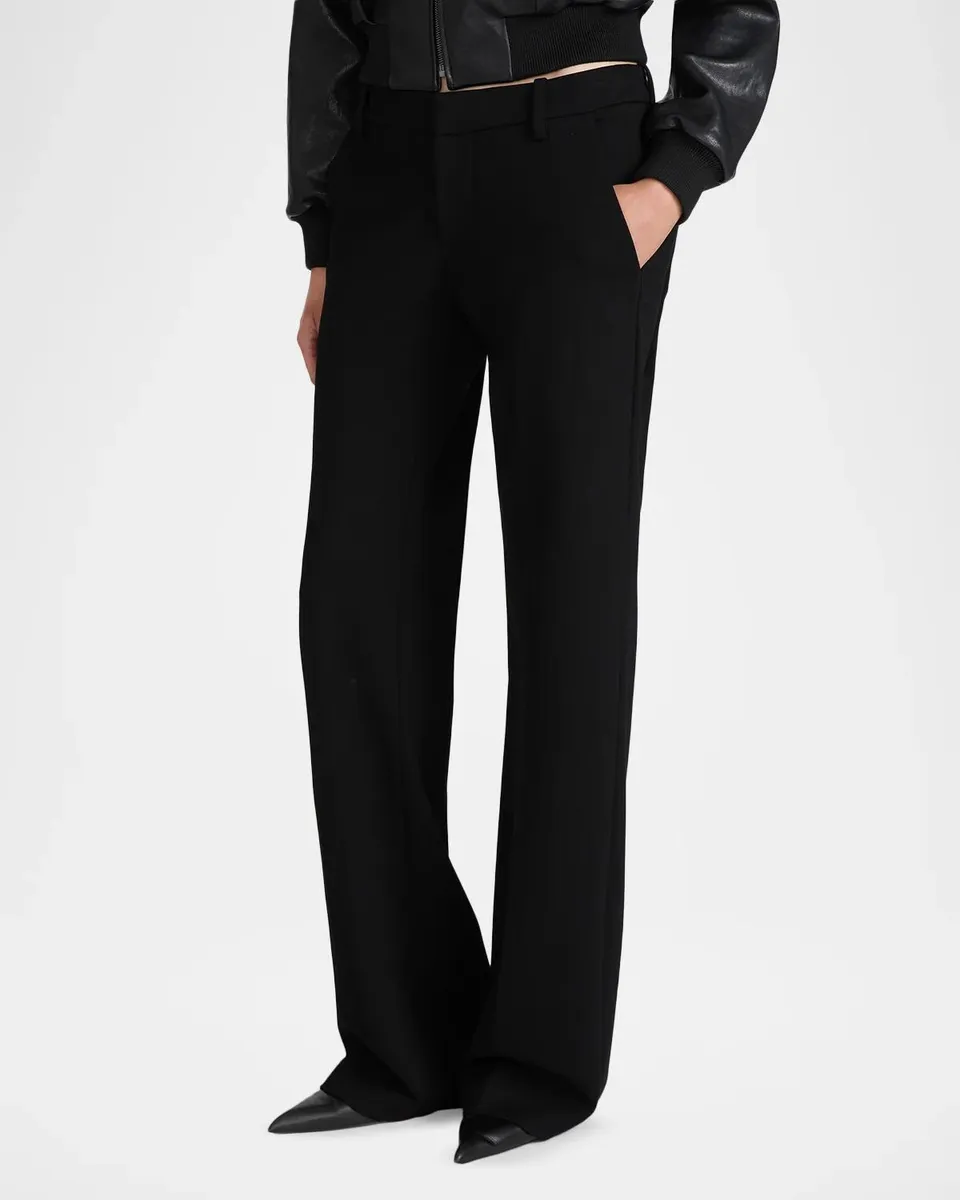 Frame The Low Wide-Leg Trousers | Thumbnail 6 Frame The Low Wide-Leg Trousers | Thumbnail 6