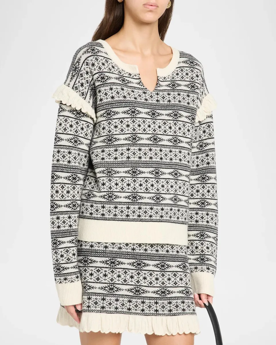 The Garment Faroe Island Fair Isle Wool-Cashmere Sweater | Thumbnail 4 The Garment Faroe Island Fair Isle Wool-Cashmere Sweater | Thumbnail 4