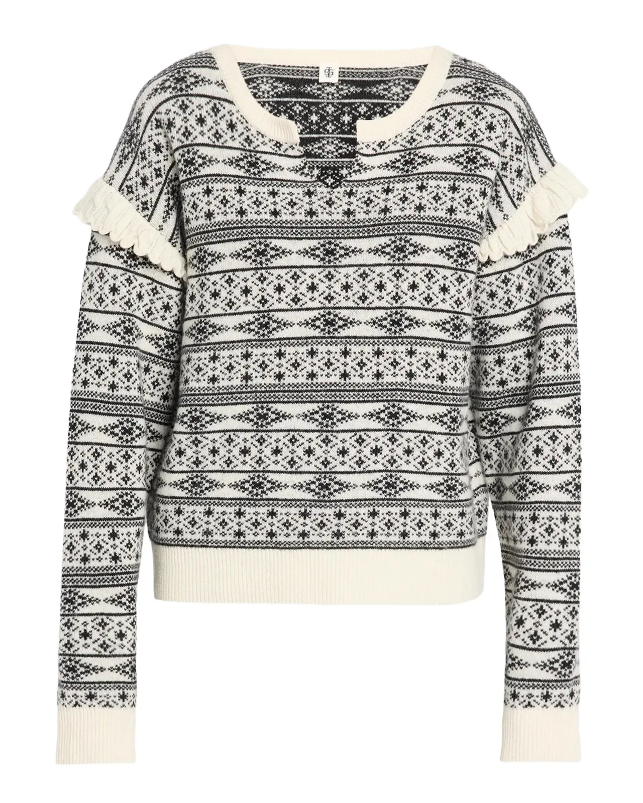Faroe Island Fair Isle Wool-Cashmere Sweater