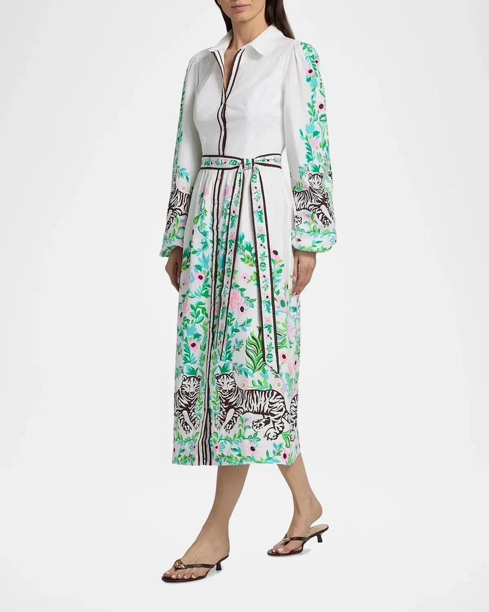 Lilly Pulitzer Luanne Stretch Midi Shirtdress | Thumbnail 2 Lilly Pulitzer Luanne Stretch Midi Shirtdress | Thumbnail 2