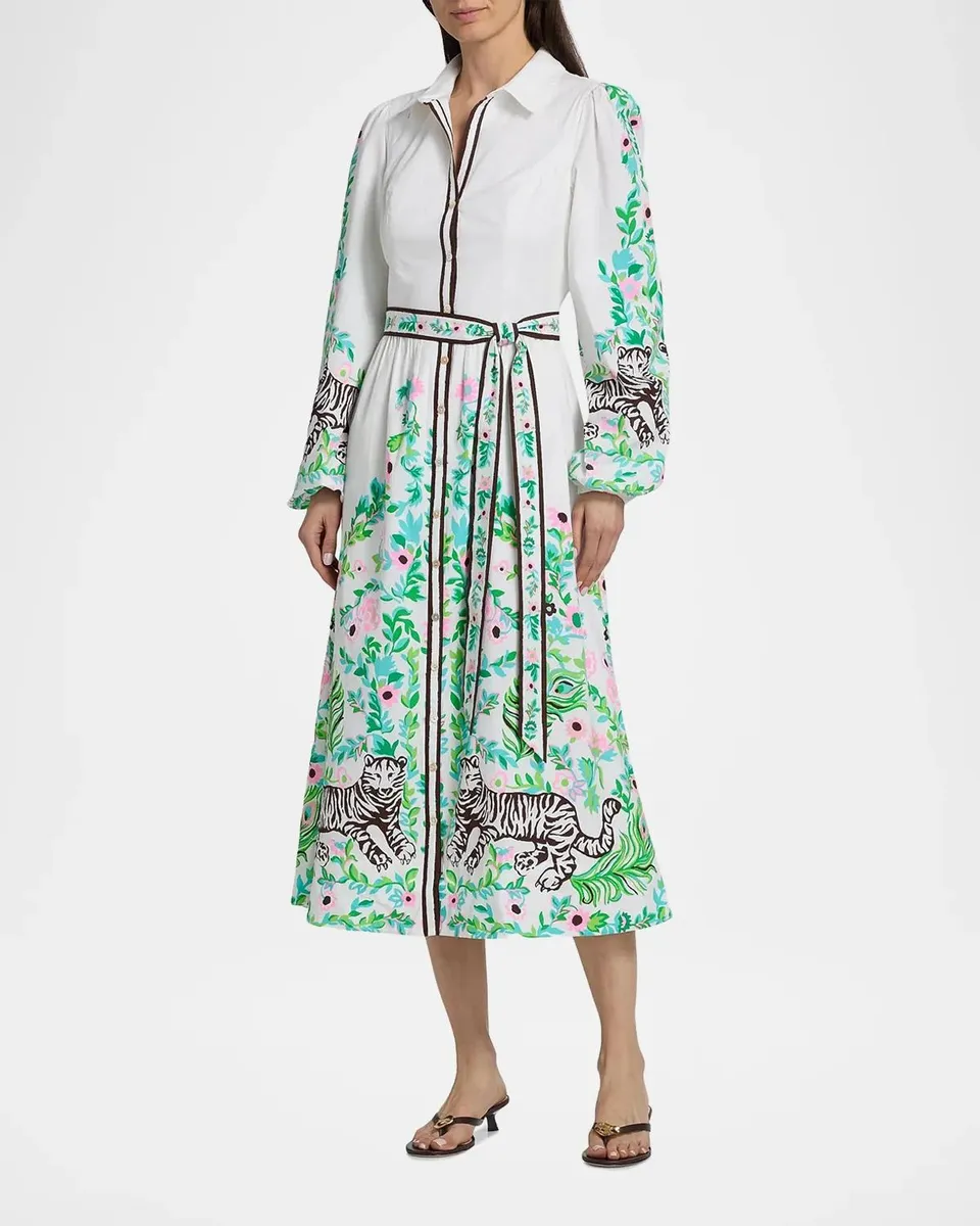 Lilly Pulitzer Luanne Stretch Midi Shirtdress | Thumbnail 4 Lilly Pulitzer Luanne Stretch Midi Shirtdress | Thumbnail 4
