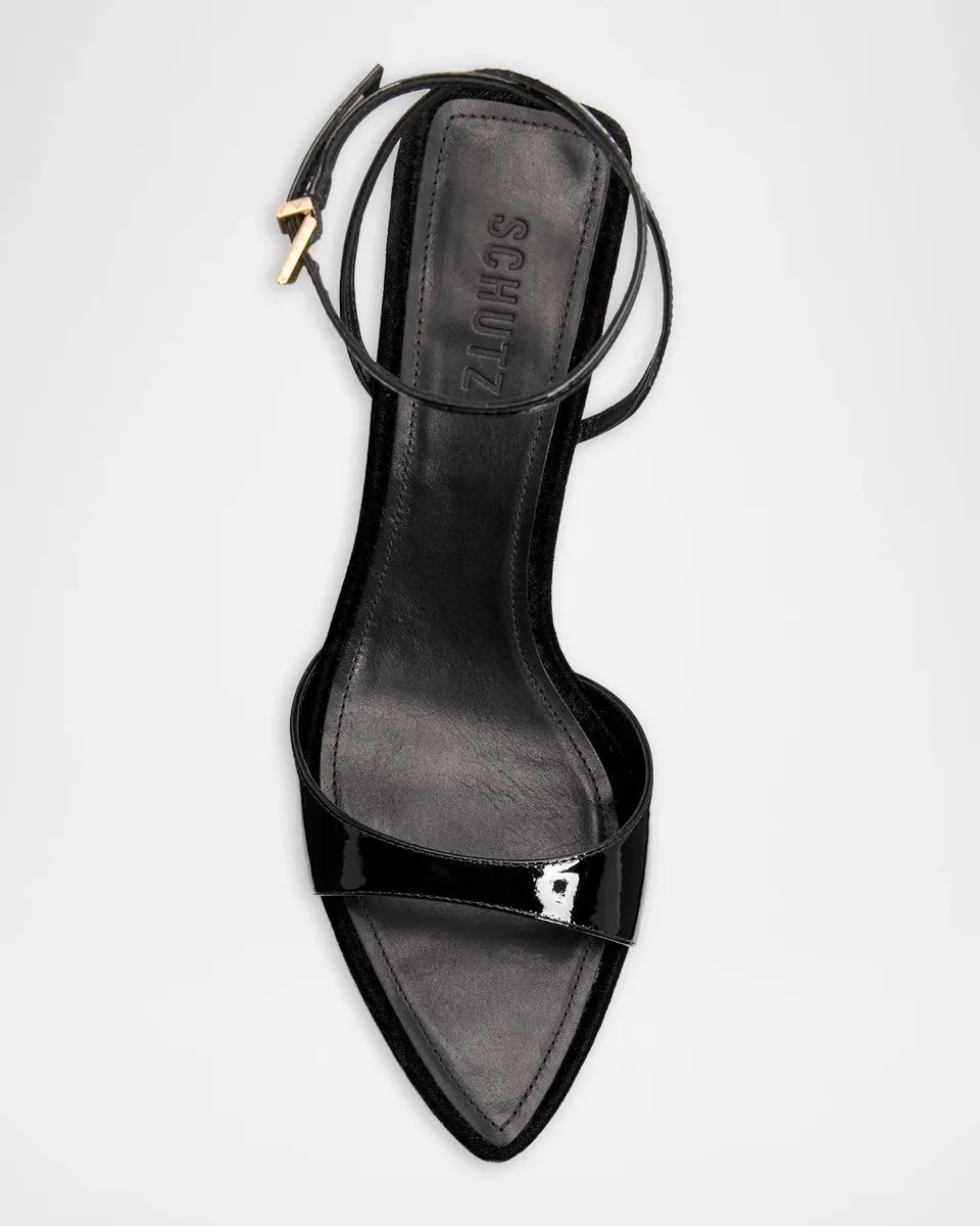 Schutz 100mm Elodie Patent Leather Wedge Sandals | Thumbnail 6 Schutz 100mm Elodie Patent Leather Wedge Sandals | Thumbnail 6