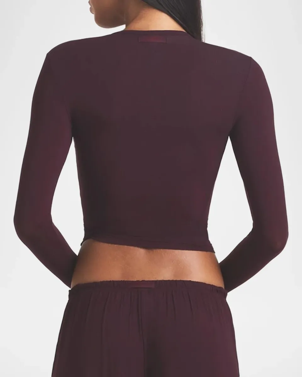 Skims Jersey Wrap Top | Thumbnail 3 Skims Jersey Wrap Top | Thumbnail 3