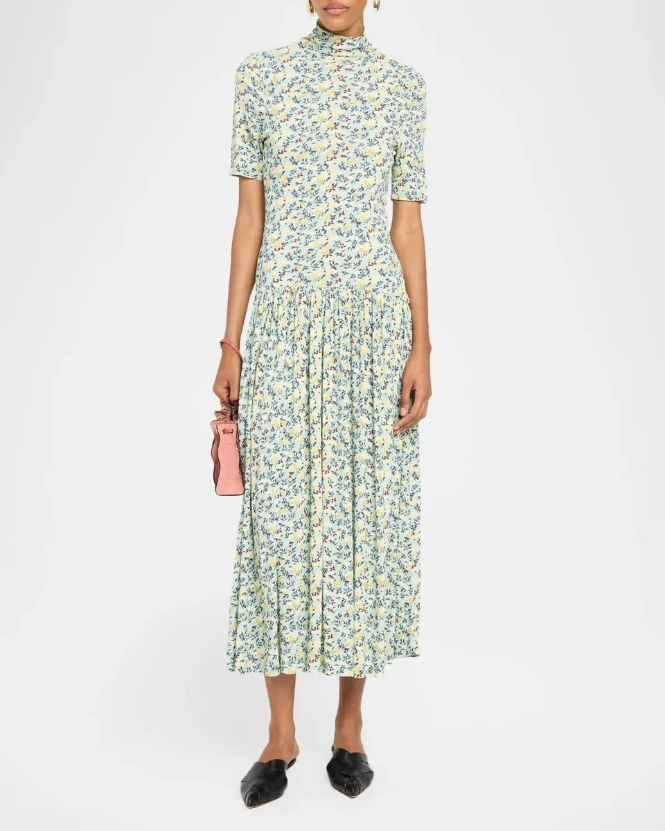Ulla Johnson Philipa Floral Midi Dress | Thumbnail 2 Ulla Johnson Philipa Floral Midi Dress | Thumbnail 2