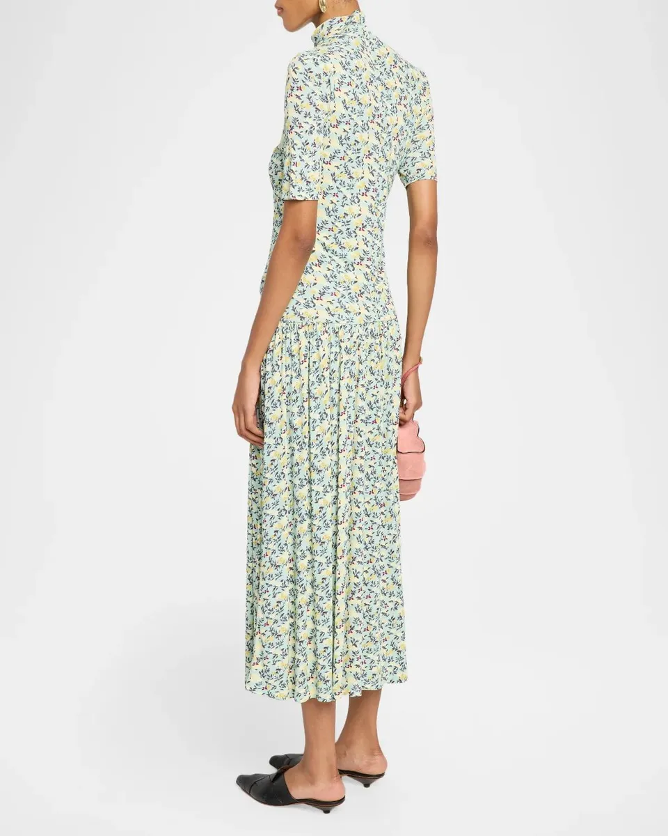 Ulla Johnson Philipa Floral Midi Dress | Thumbnail 3 Ulla Johnson Philipa Floral Midi Dress | Thumbnail 3