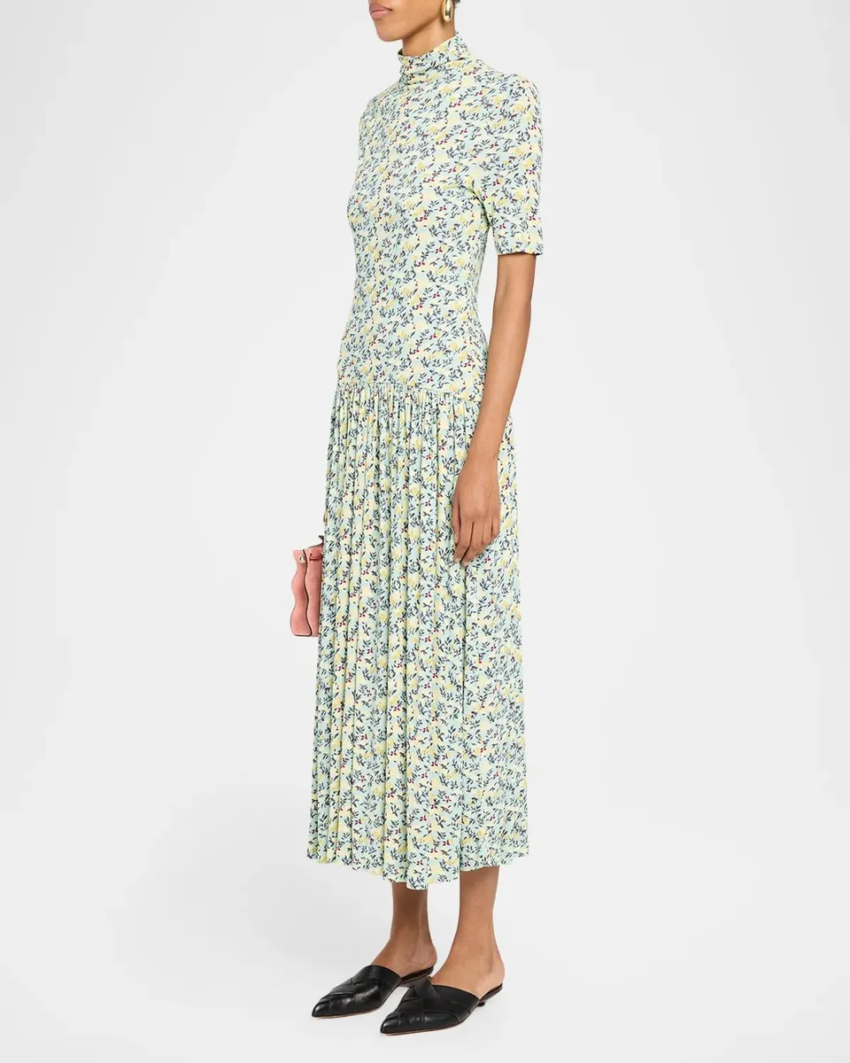 Ulla Johnson Philipa Floral Midi Dress | Thumbnail 4 Ulla Johnson Philipa Floral Midi Dress | Thumbnail 4