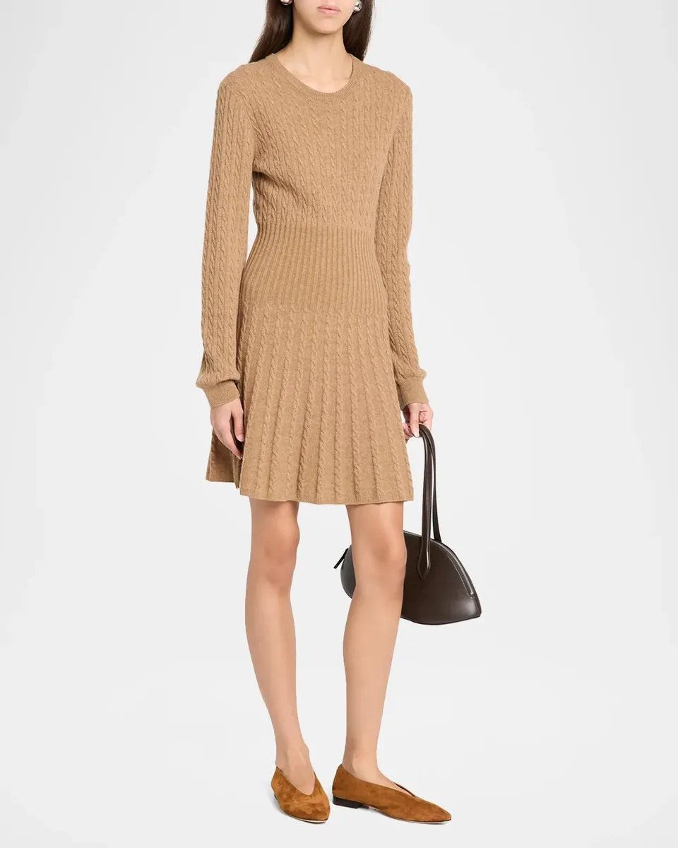 The Garment Como Cable-Knit Wool-Cashmere Dress | Thumbnail 4