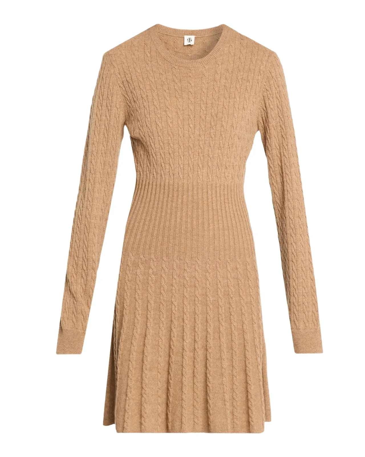 The Garment Como Cable-Knit Wool-Cashmere Dress