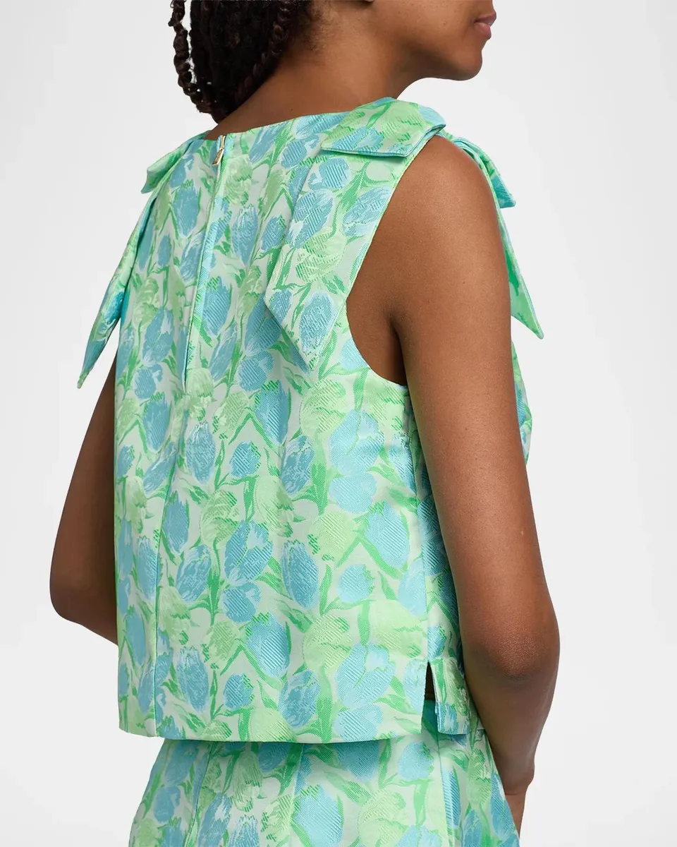 Lilly Pulitzer Annaleese Jacquard Bow Crop Top | Thumbnail 5