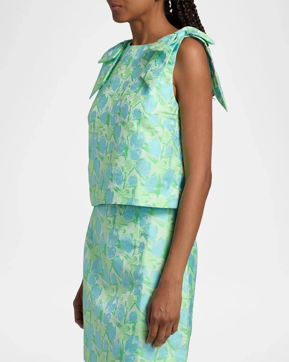Lilly Pulitzer Annaleese Jacquard Bow Crop Top | Thumbnail 7
