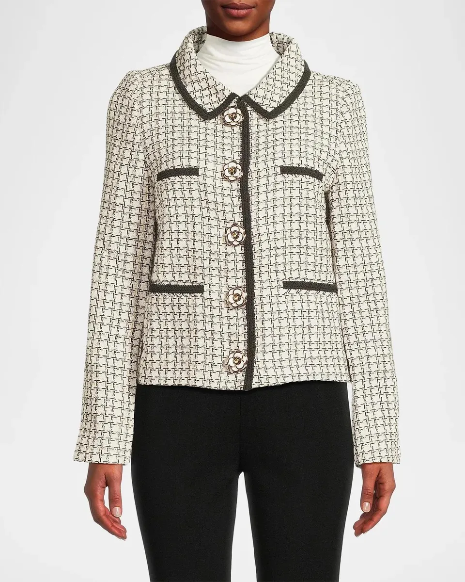 Lilly Pulitzer Kalara Houndstooth Bouclé Blazer | Thumbnail 4 Lilly Pulitzer Kalara Houndstooth Bouclé Blazer | Thumbnail 4
