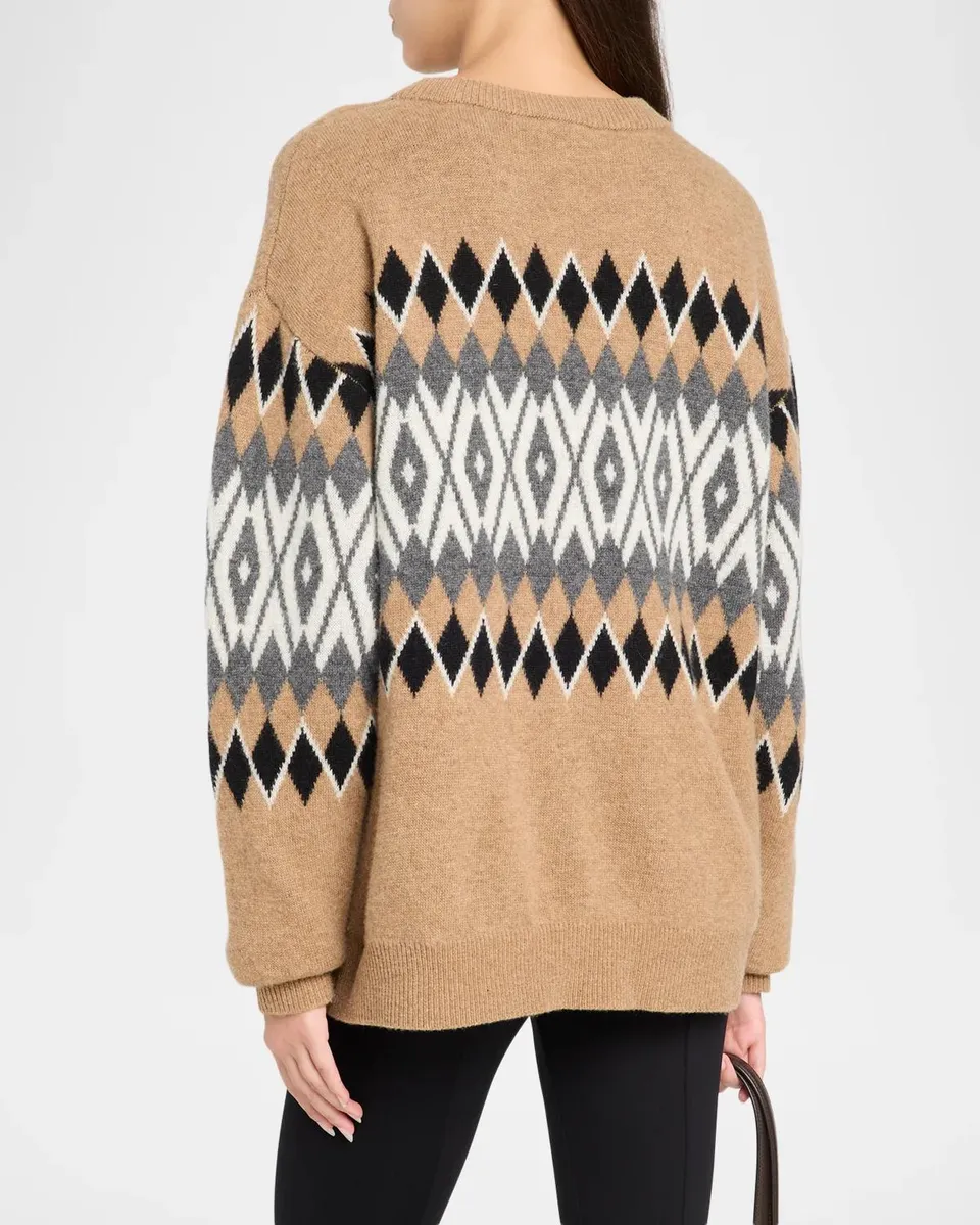 The Garment Faroe Island Argyle Wool-Cashmere Sweater | Thumbnail 3 The Garment Faroe Island Argyle Wool-Cashmere Sweater | Thumbnail 3