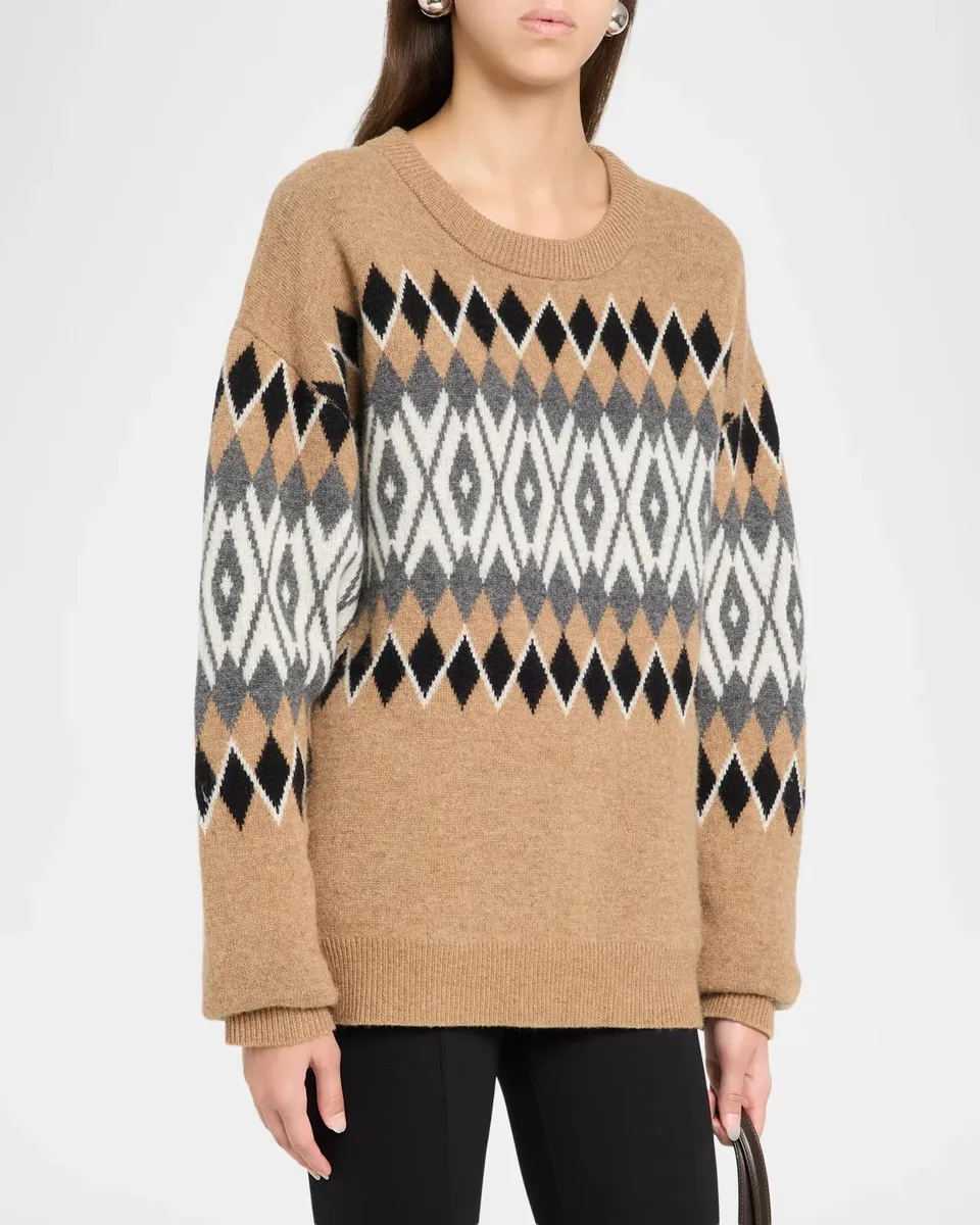 The Garment Faroe Island Argyle Wool-Cashmere Sweater | Thumbnail 4 The Garment Faroe Island Argyle Wool-Cashmere Sweater | Thumbnail 4