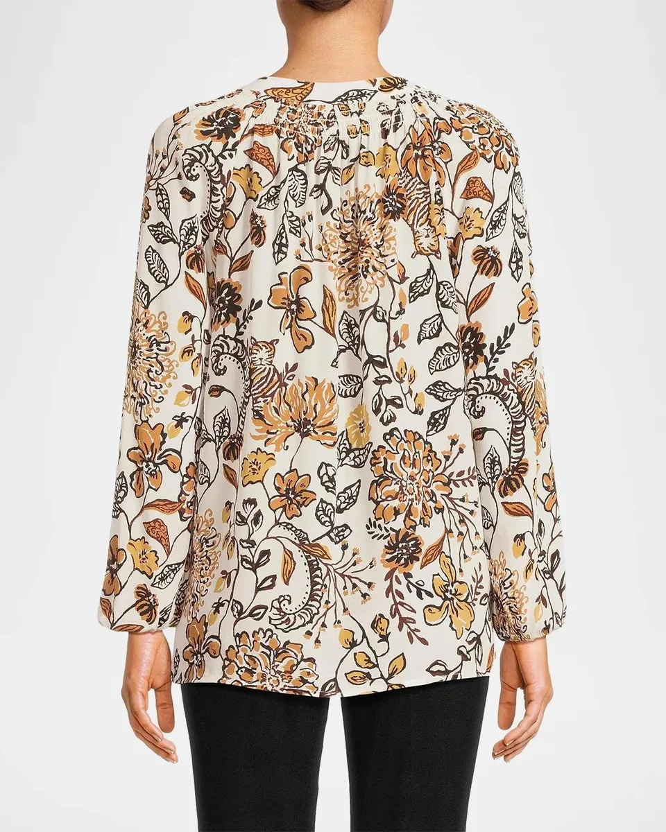 Lilly Pulitzer Elsa Silk Floral Blouse | Thumbnail 3 Lilly Pulitzer Elsa Silk Floral Blouse | Thumbnail 3