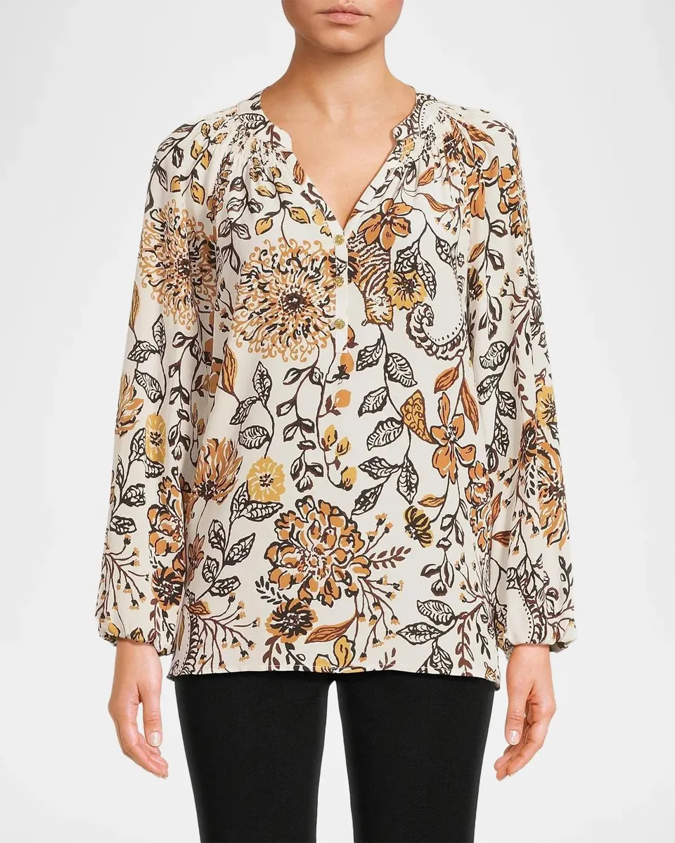 Lilly Pulitzer Elsa Silk Floral Blouse | Thumbnail 4 Lilly Pulitzer Elsa Silk Floral Blouse | Thumbnail 4