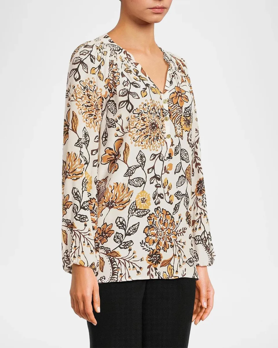Lilly Pulitzer Elsa Silk Floral Blouse | Thumbnail 6 Lilly Pulitzer Elsa Silk Floral Blouse | Thumbnail 6